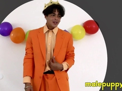 Cute Latino Julian Jaden is EMBARRASSED in front of his coach
