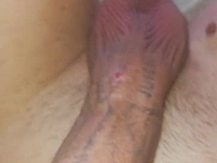 Displaying my jizz-shotgun piercing crevices