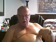 grandpa cum on webcam