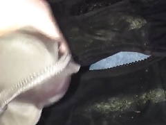 Cumming on wife's dirty panties - knickers
