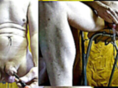 lengthy cock and ball torture ESTIM sadomasochism electrode rosebud ass + cock 35min