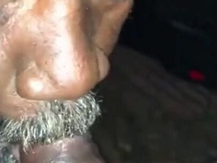 Homeless Guy Sucks Amateur Cock