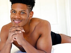 Athletic hottie Pax Meyers jerking his BBC