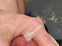 having a wank