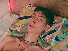 Hot Skinny Twink Magic C Filling a Condom With Thick Cum And Swallowing His Own Load