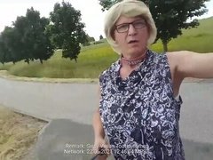 Blonde Bimbo Tits Sissy Slut Exposed As Public Parking Lot Whore Shows Everything 2