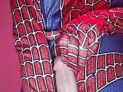 Spiderman relaxing