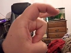 Masturbation, playing in panties, in english