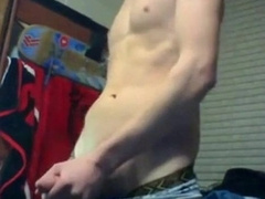 School Stud Strokes Off In Dormitory