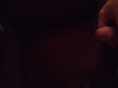 Masturbating off on the sofa