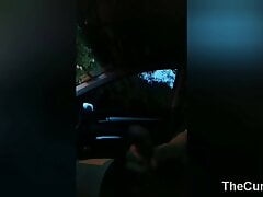 PUBLIC MASTURBATION: Jerking Off while I drive and Park Lot