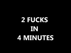 Two guys fucked him in 4 min