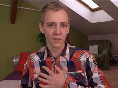 Erik Eville Blonde Twink Solo Cumshot Session