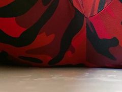 Piss in my red sweet camo Leggings!