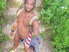 Caught in the act, Kennie Jai struts his stuff in the park!