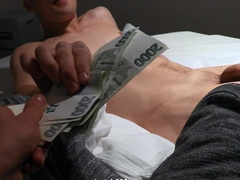 Czech lover fucks for cash in loud POV and lets the lover tear his ass