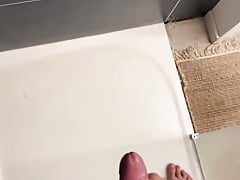 Twink jerk off in shower