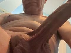 Masturbating in toilet to eat