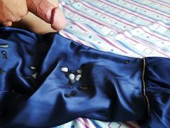 Stroking and Gushing my Cum all over Ashley's Prom Dress