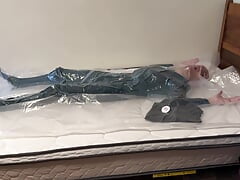 Mar 17 2024 - St VacPacktricks day, VacPackedin my green silky outfit green supersoft lifevest and rubber chestwaders