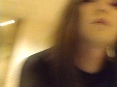 Chinese crossdresses jerk dressed in morphsuit