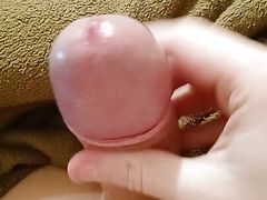 18 year old Russian knows how to masturbate his big penis well #6