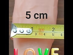 First anal with 5 cm dildo