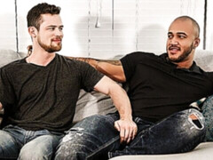 Polygamous hotties Kurtis Wolfe and Jason Vario fucking hard here