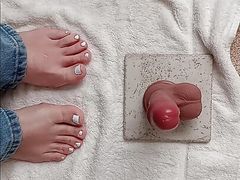 Getting ready for a foot job