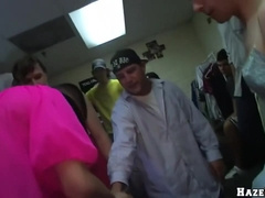 College Frat Pledges Go Wild In Lingerie For Hilarious Sexual Dorm Challenges