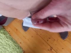 Small cock with egg vibrator