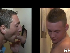 Stuffing mouth through a hole