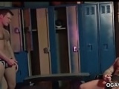 Muscular gays having fun