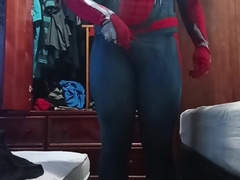 Jacking in my spiderman suit