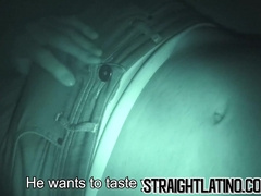Straight latino takes money for a blowjob and raw fucking