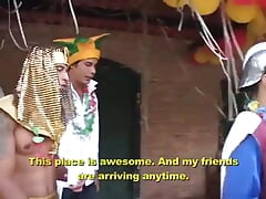 Playful Dude Organize Masquerade Party Which Turned in Great Gay Sex Perty