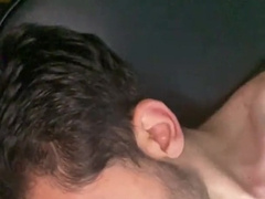 Jizz in gullet and pecs