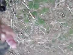 Amateur outdoor masturbation