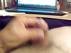 Silver Daddy masturbating