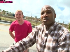 Black Bottom Penetrated In Wet Asshole By White Gay