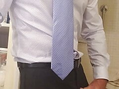 Shirt and tie muscle guy
