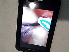 Spurting double cumshot tribute for Pene Gruesosss' pussy
