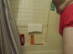 Red panty pissing