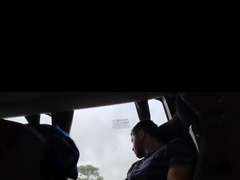 I was caught flashing off on the bus and they recorded me.
