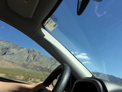 Yankee Roadtrip - Fap, Blow and Jizm while driving to Las Vegas