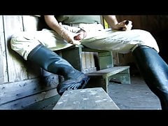 OUTDOOR JO IN WILDLIFE OBSERVATION CABIN - no Cumshot