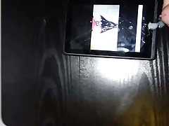 Cum tribute with a video