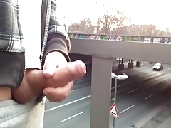 Uncut Cock Cum Dumping In Public