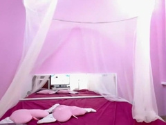 Effeminate Emo Boy With Beautiful Eyes In Her Pink Room