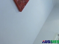 Slender Australian Guy Xavier Beaten By Inked Cub Jaxon